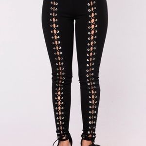 Lace Up Pants